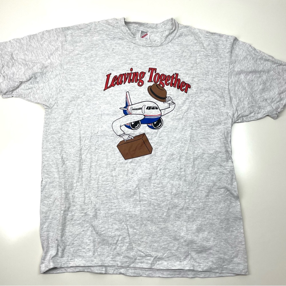 Leaving Together graphic short sleeve tee shirt.